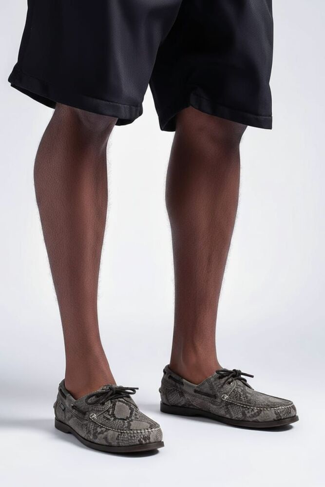 Snake Print Boat Shoes|Size: 10.5