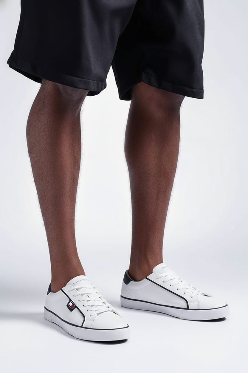 White Tommy Hilfiger Sneakers Size: 11.5