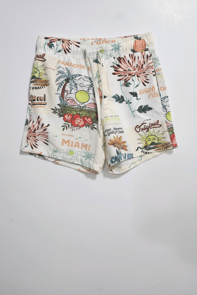 Tropical Sands Camp Print Shorts Size: S SKU: 05759G1