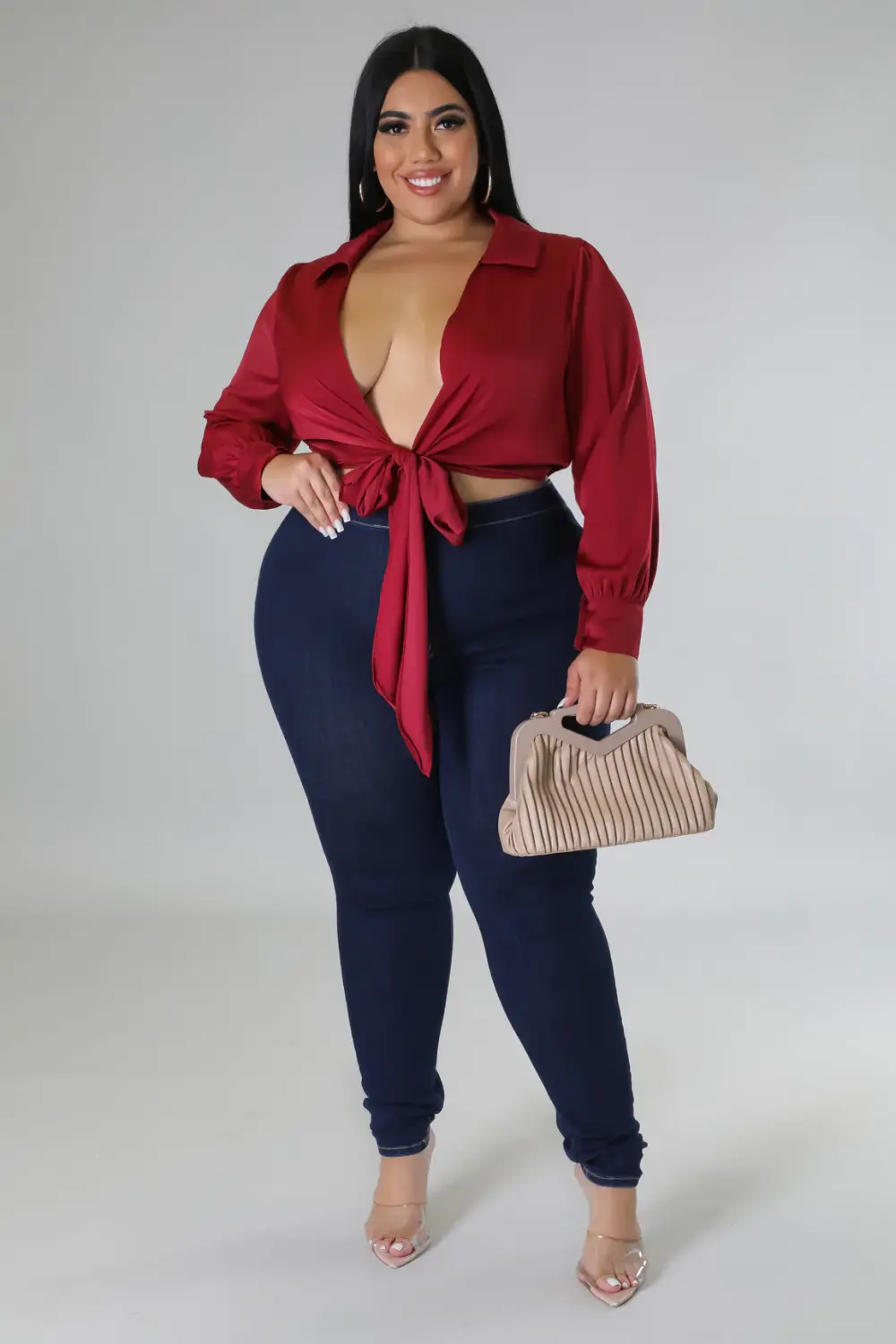 Mauve Classy Doll Top