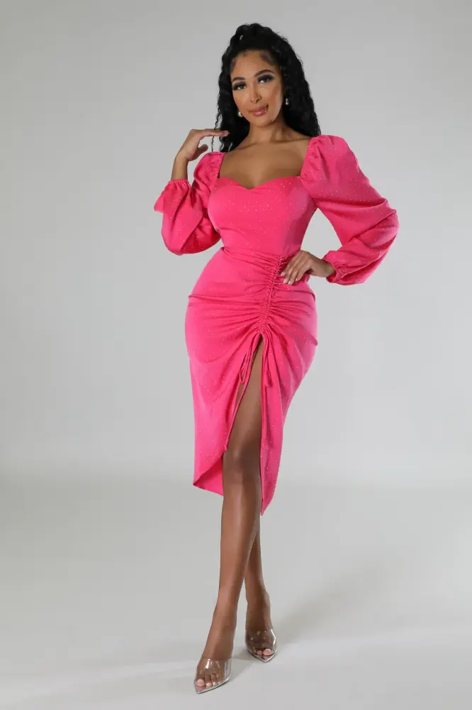 Fuchsia No Regrets Dress SKU: 7681002