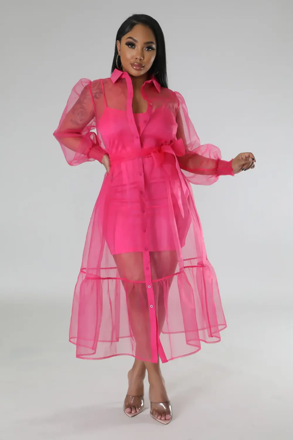 Fuchsia Pretty In Paris Dress Set