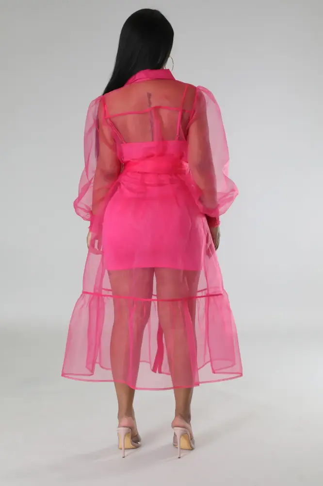 Fuchsia Pretty In Paris Dress Set SKU: B657691