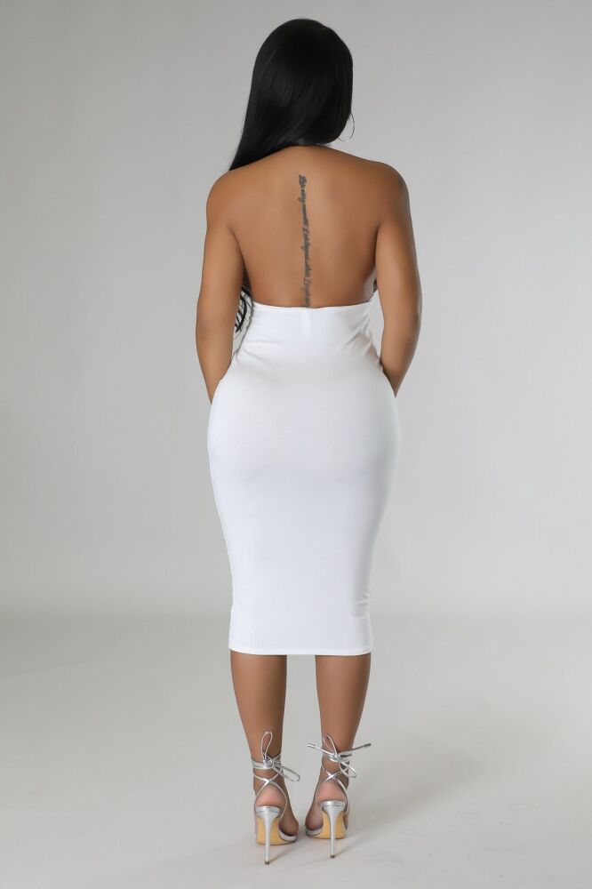 White Falling For Him Dress SKU: 6574119