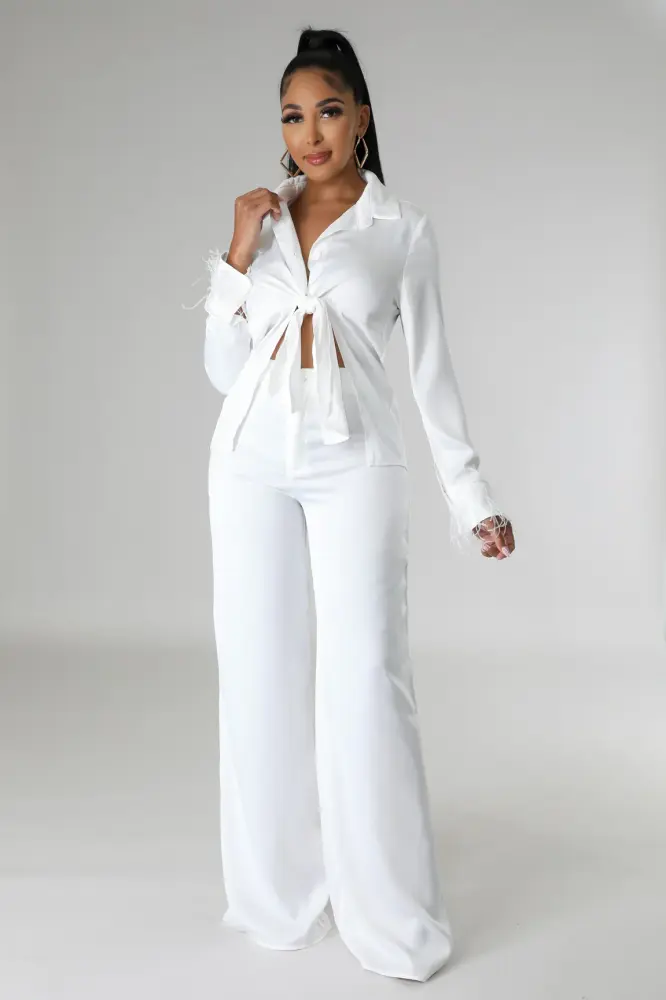 White Morelia Pant Set SKU: 2L850L1
