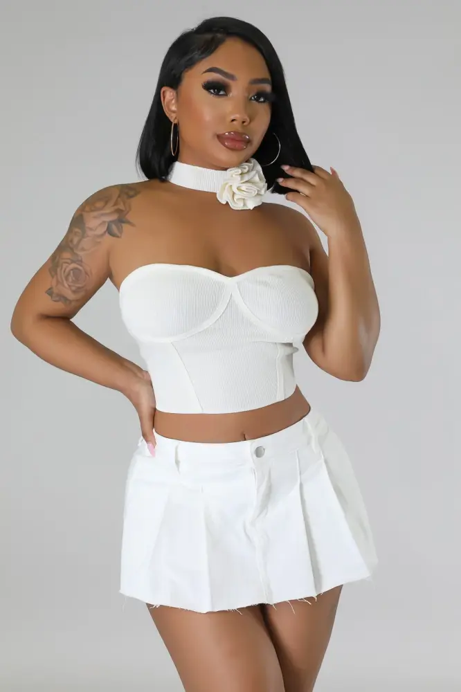 White Rosie Mama Top SKU: 657681L