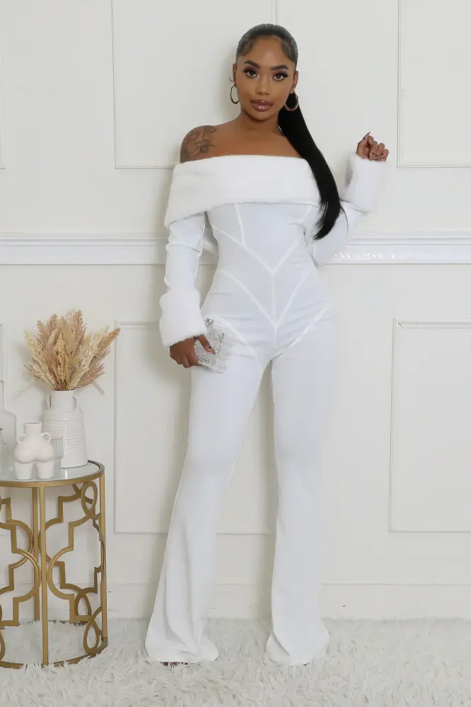 White Untamed Glamour Jumpsuit SKU: L667101
