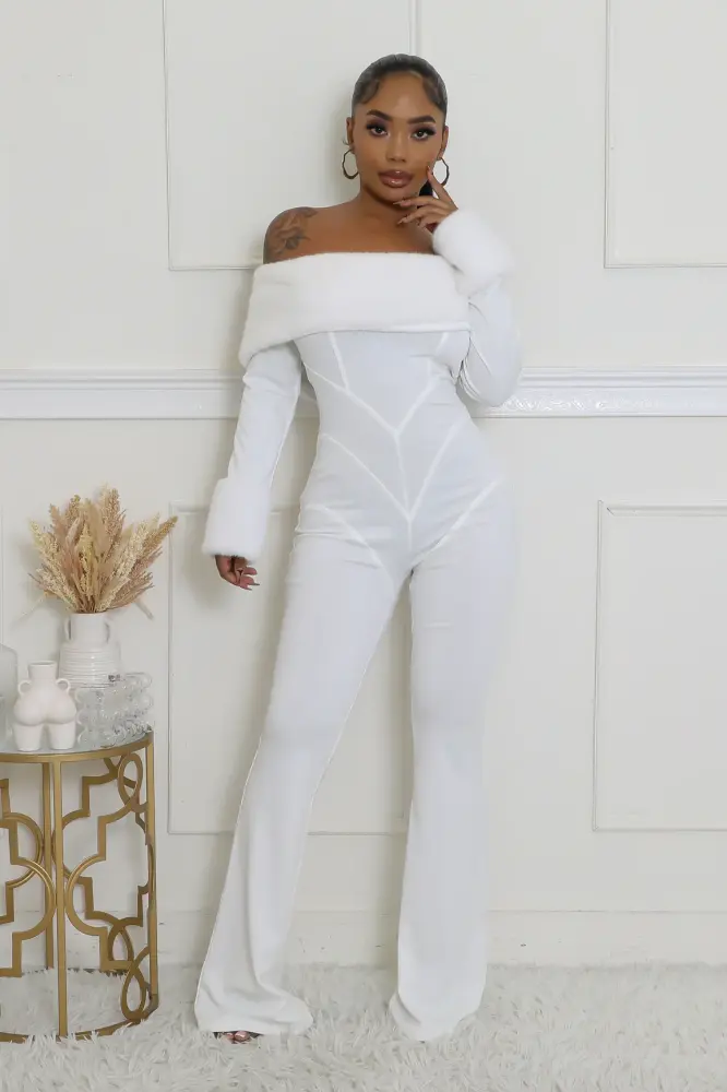 White Untamed Glamour Jumpsuit SKU: L667101