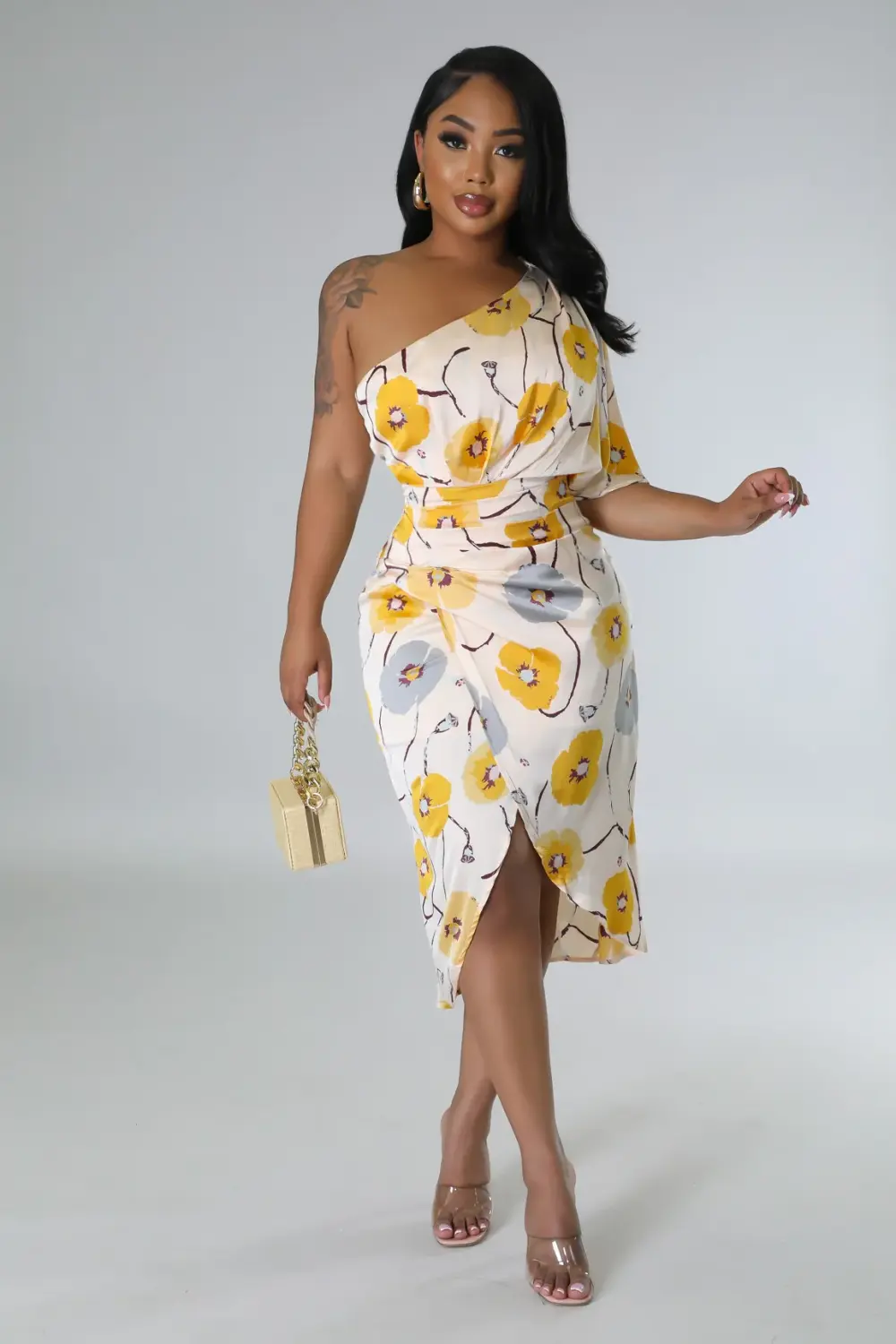 Yellow Rosealyn Dress