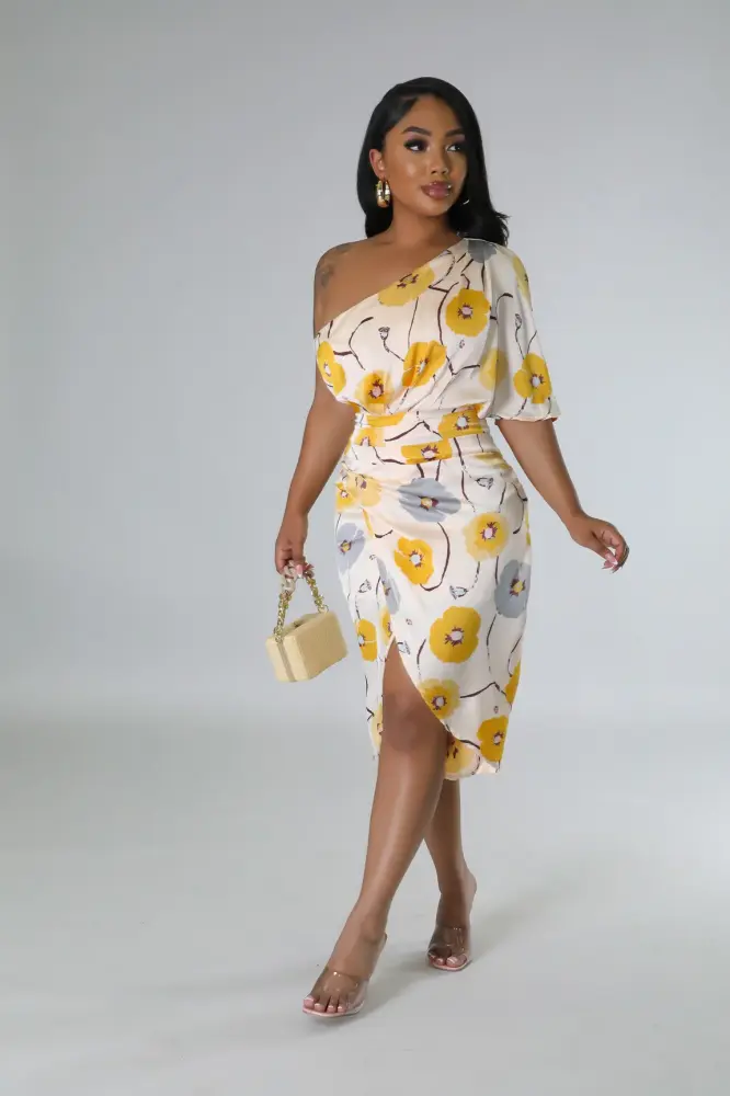Yellow Rosealyn Dress SKU: L676811