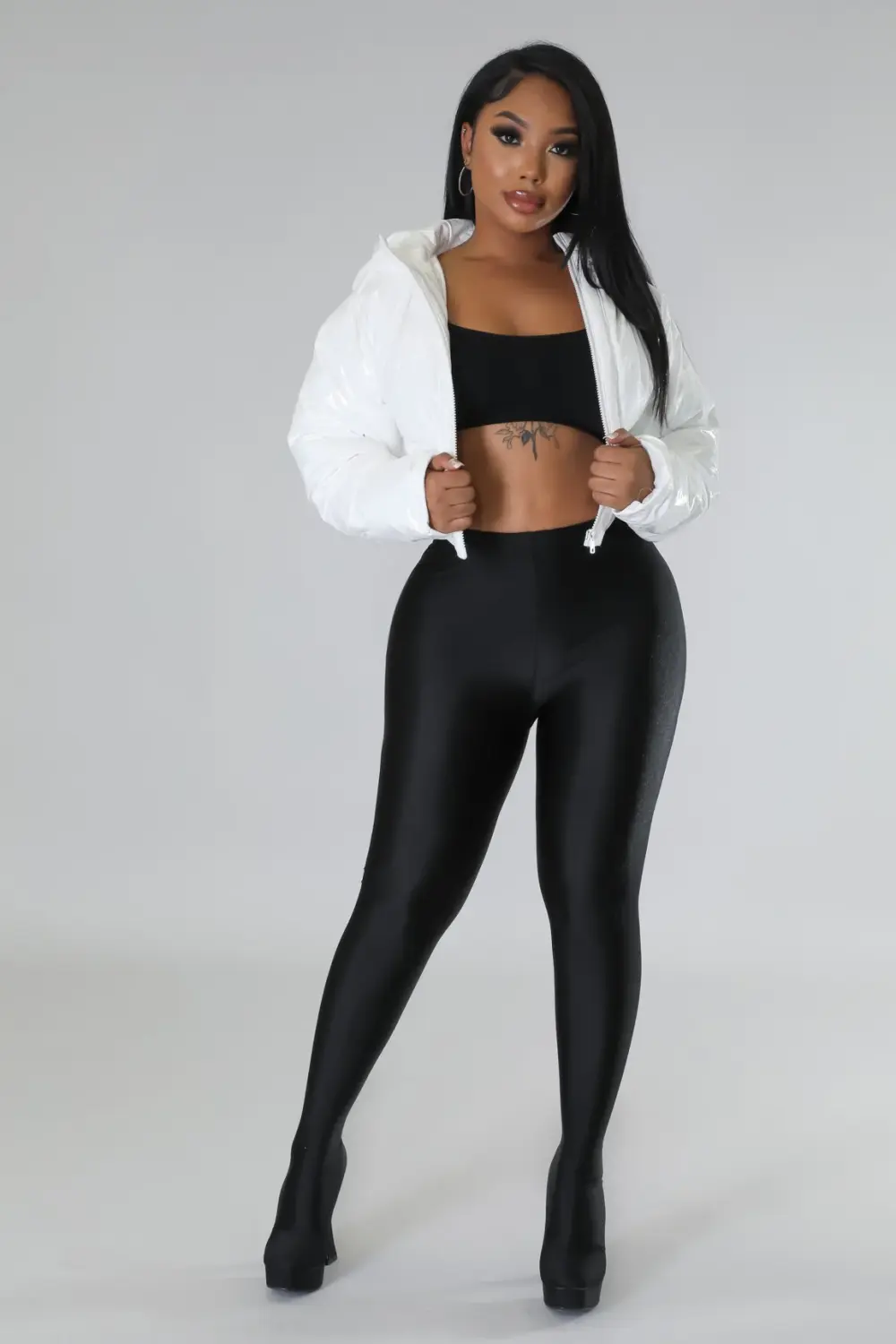 White Coldest Nights Jacket SKU: 6756B32