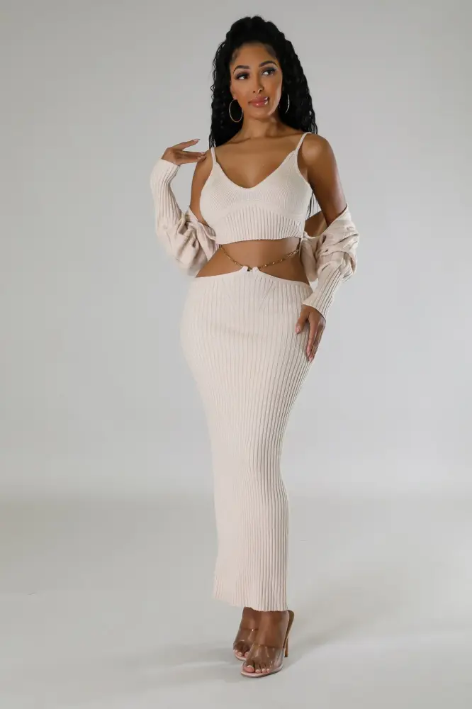 Frosted Almond Aim High Skirt Set SKU: T017846