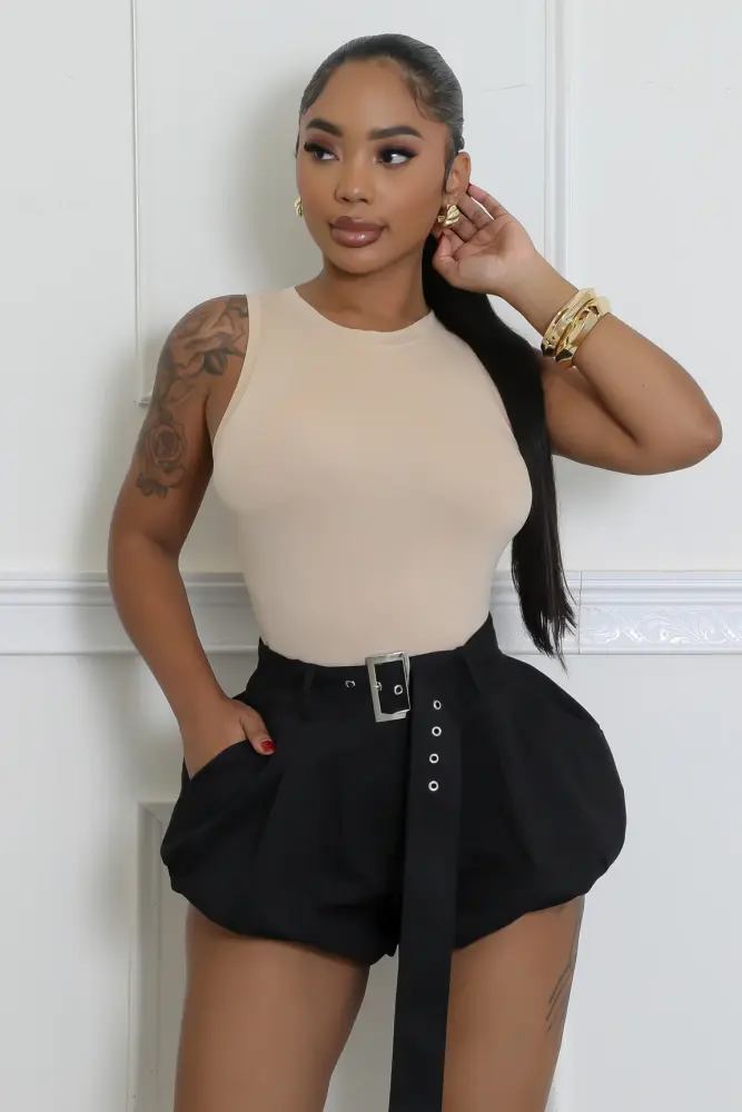 Black Downtown Vibe Shorts SKU: 6768633