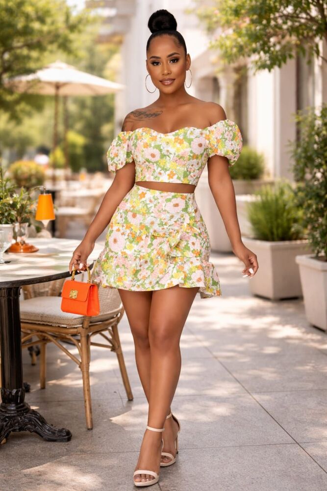 Beautifull Butterfly Wishes Skirt Set SKU: L904902