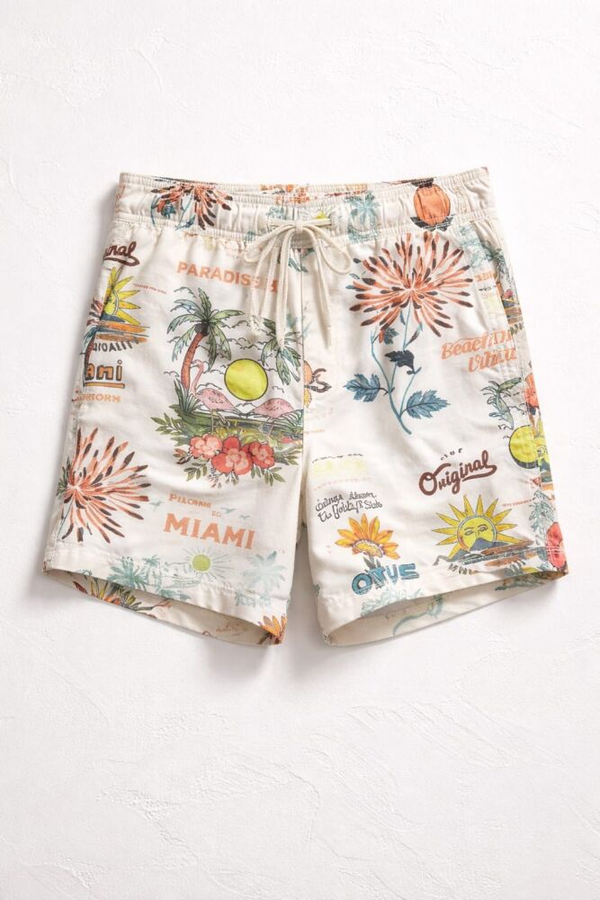 Tropical Sands Camp Print Shorts Size: S SKU: 05759G1