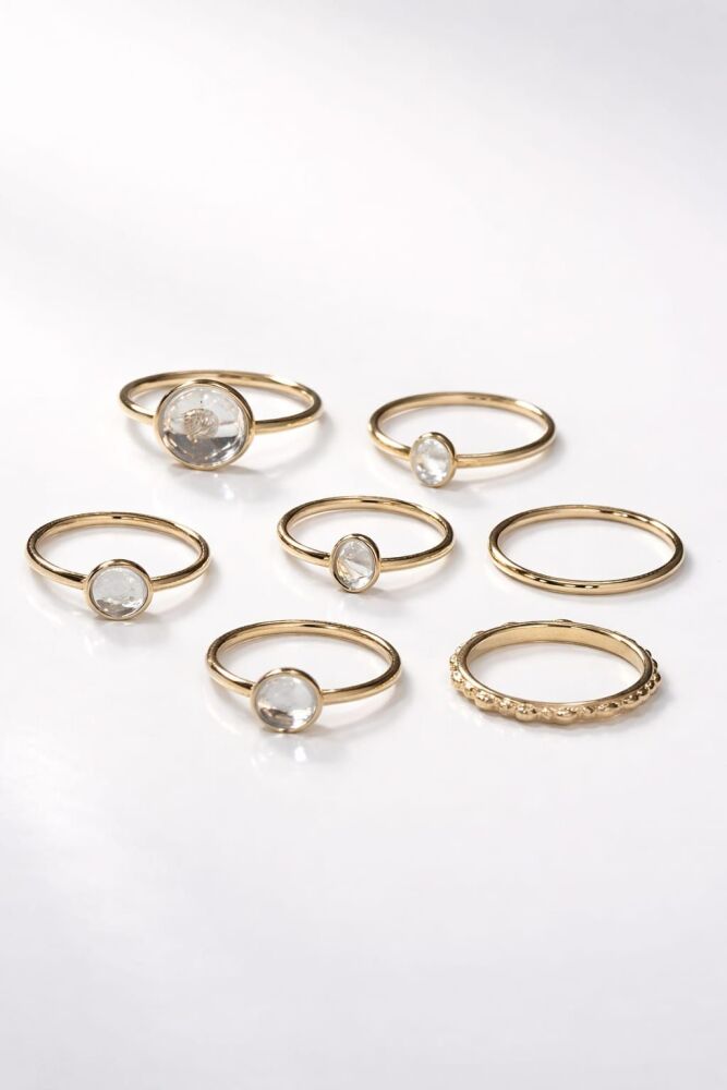 7-Pc Gold Plated Ring Set SKU: Z29