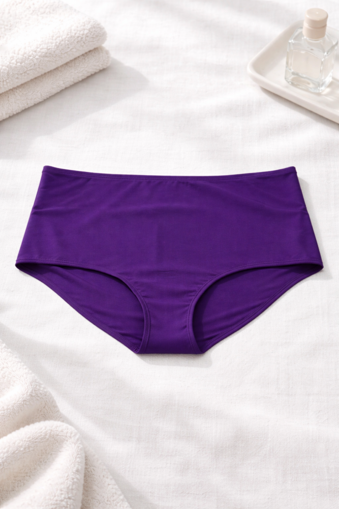 Purple High Waist Bikini Bottom SKU: T675682