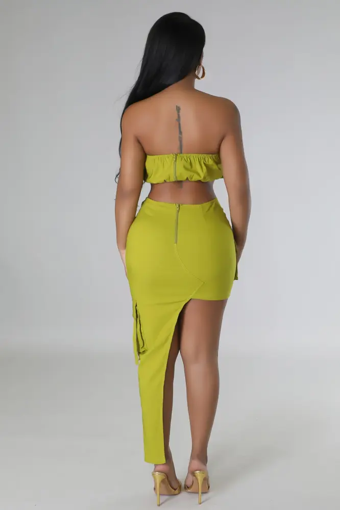 Green Nyaisa Skirt Set SKU: L890T43