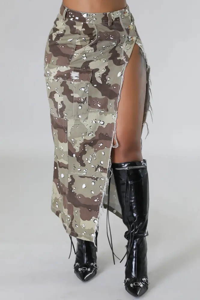 Camo Waiting For Action Skirt SKU: 7867912