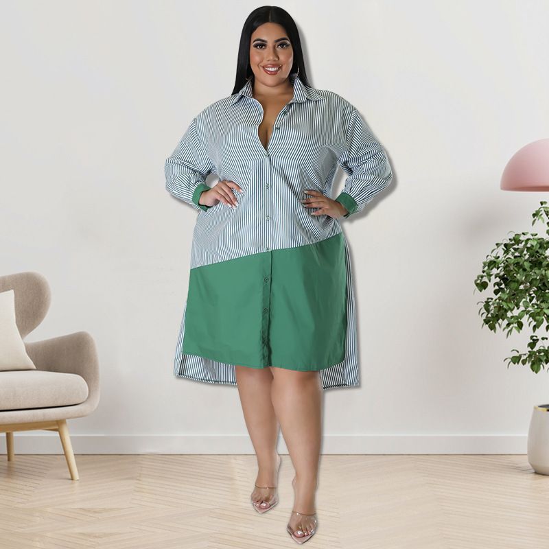 Green Forever His Vibe Shirt Dress SKU: 6768506