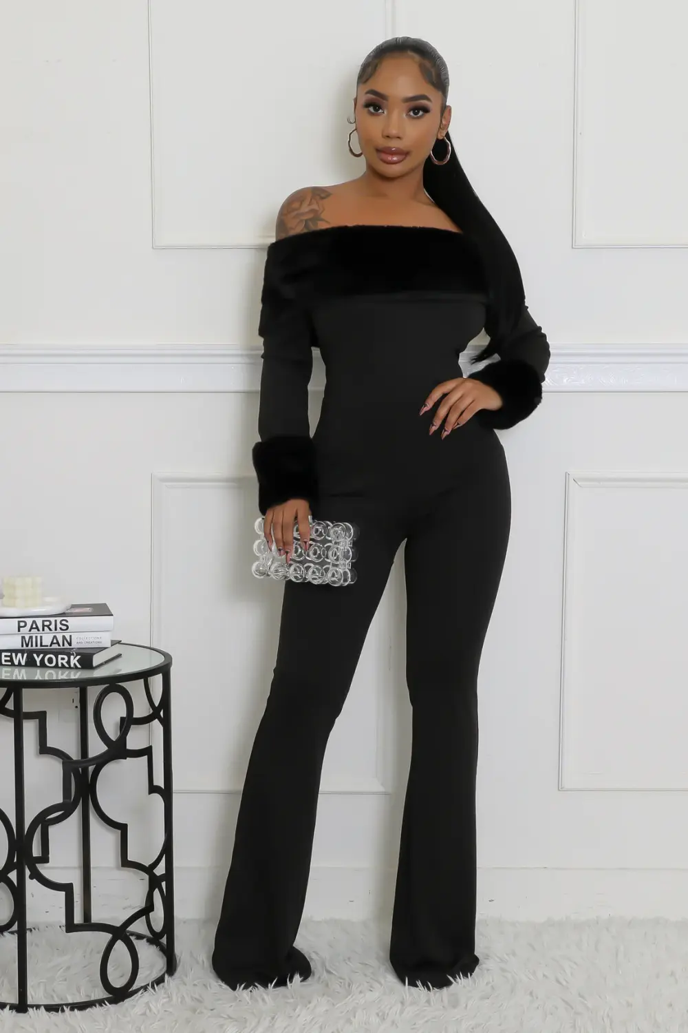 Black Untamed Glamour Jumpsuit SKU: L067101