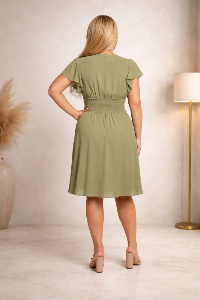 Olive Grace Elegance Fit & Flare Dress Size: 3XL SKU: 768159N