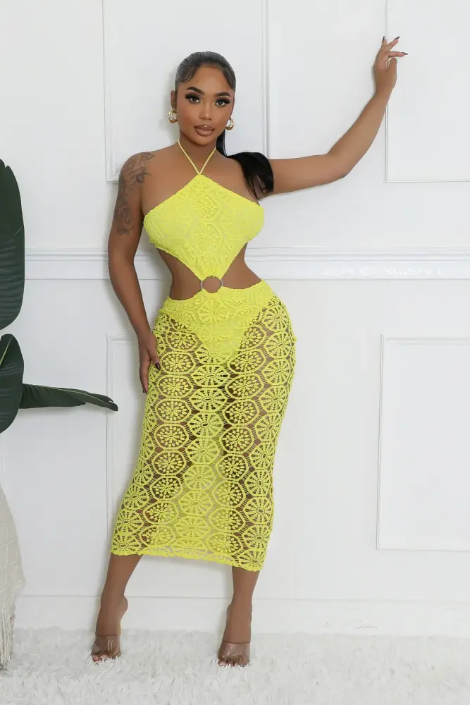 Sunflower Yellow Dress SKU: 87U1950