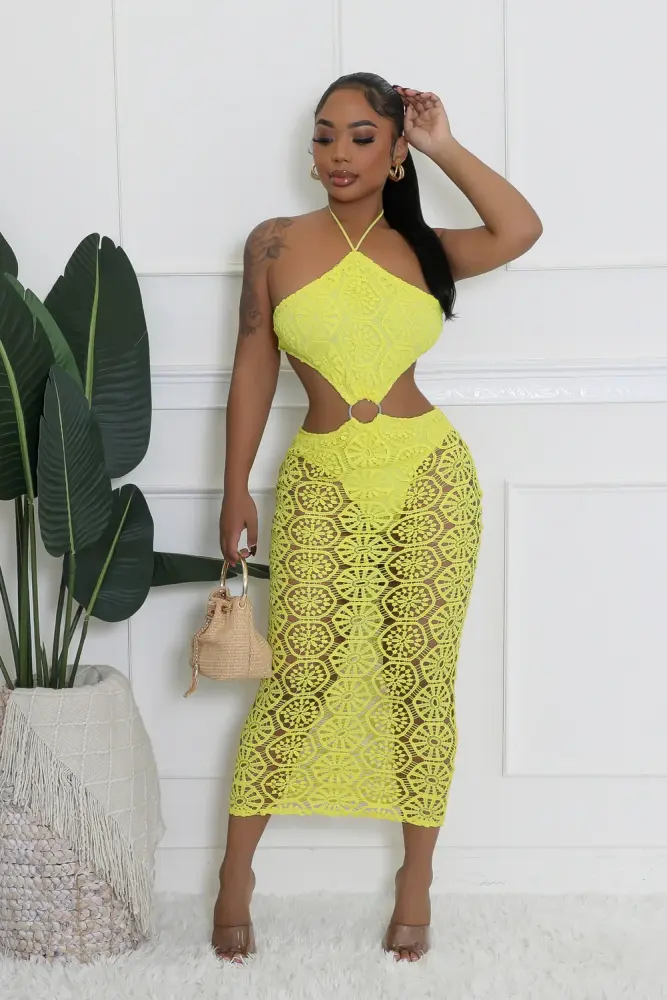 Sunflower Yellow Dress SKU: 87U1950