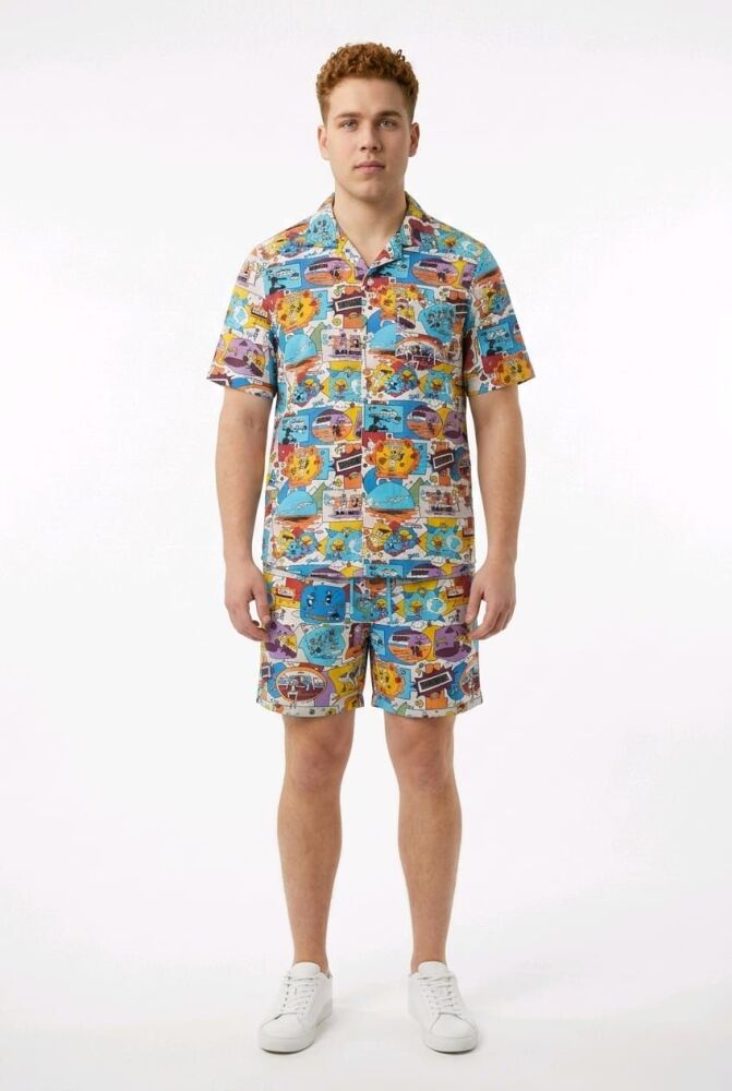 Original Penguin Graphic Comic Scene Short Size: XS Part Of A Set SKU: L506911