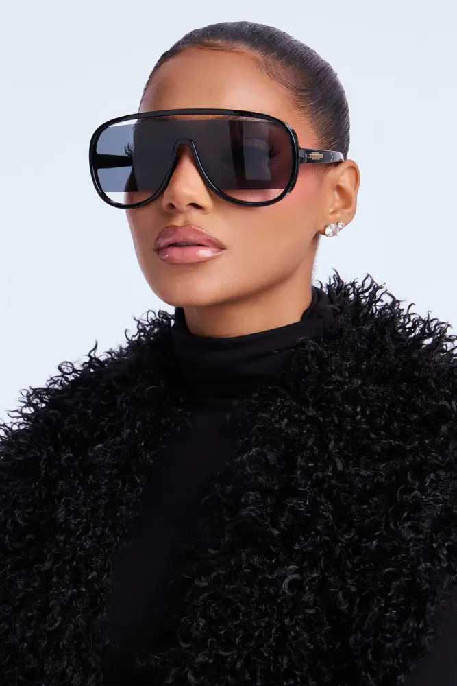 Keep Them Off Black Aviator Sunglasses Size: OS SKU: L9L18324