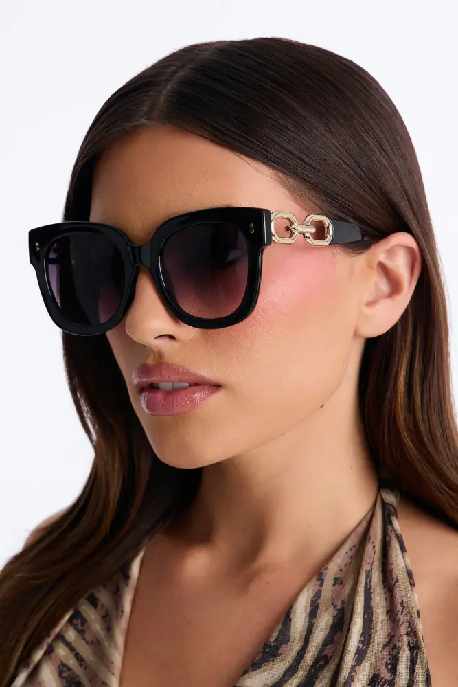 Black No Thanks Sunglasses Size: OS SKU: L0L28322