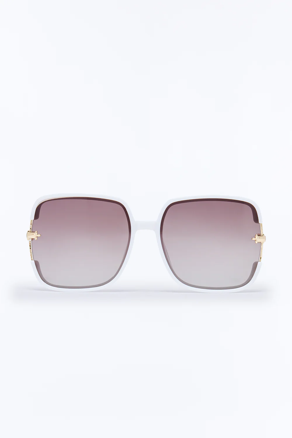 White. Square Off The Coast Sunglasses Size: OS SKU: 6L89LF01