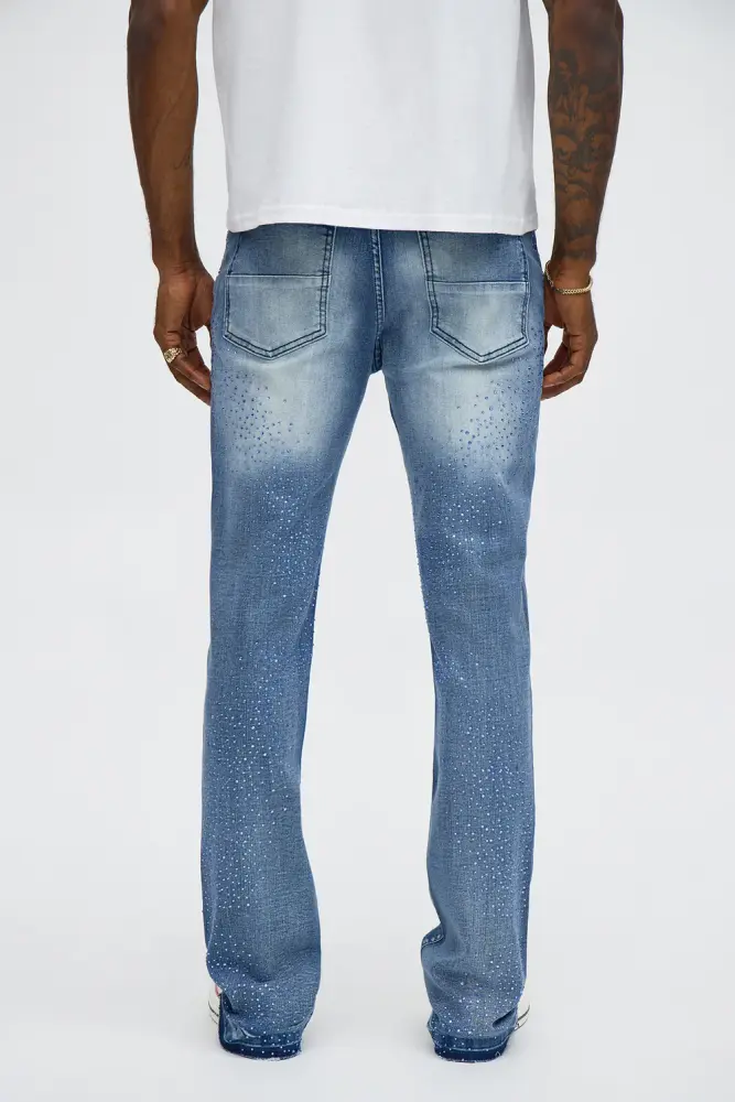 Dark Wash Skinny Flare Jewel Jean Size: SKU: 42 65716N4