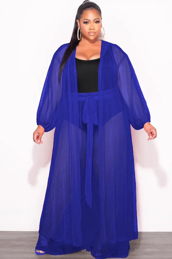 Blue Sunrise In Paradise Pant Two Piece Set SKU: 657623F