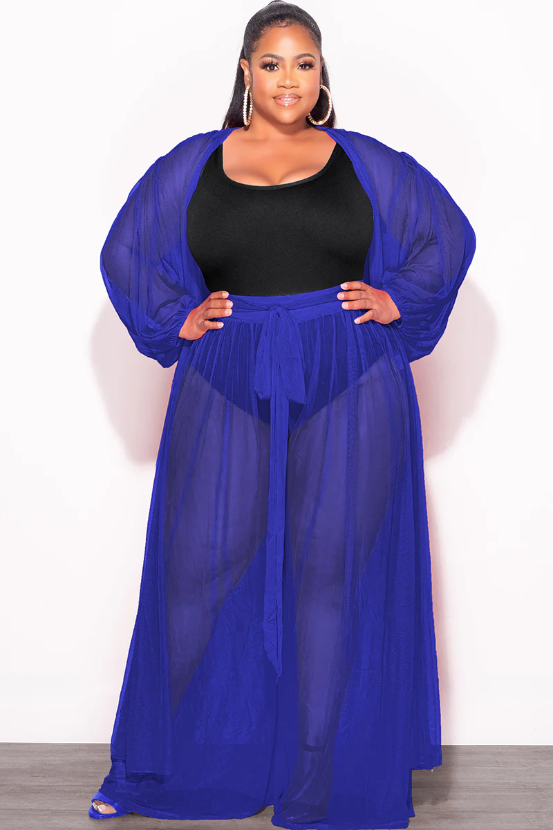 Blue Sunrise In Paradise Pant Two Piece Set SKU: 657623F