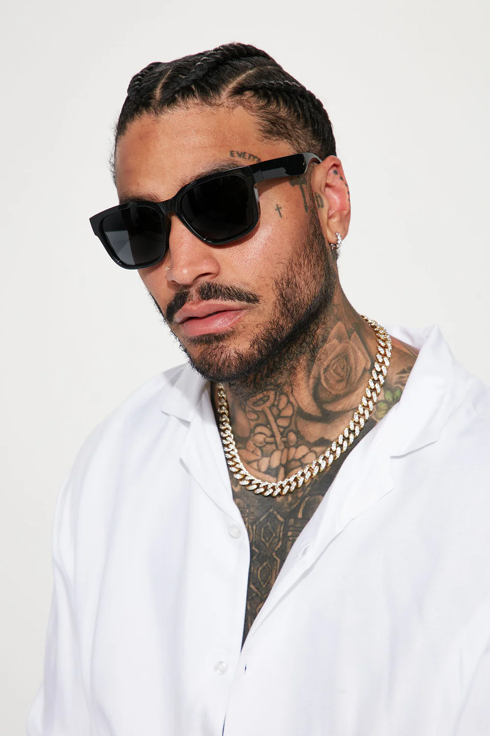 New Look Black Sharp Sunglasses SKU: 76896767