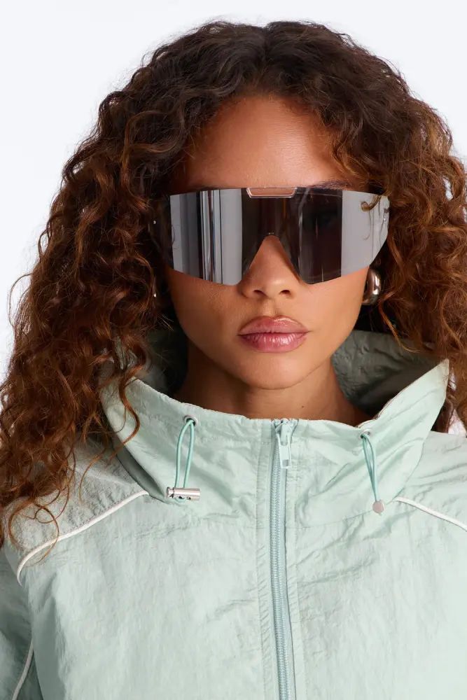 Clear Shield-Style Sunglasses SKU: 657194Z