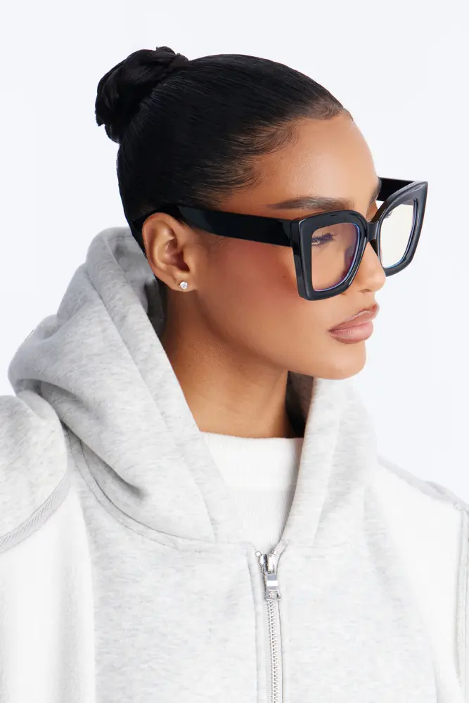 Black Square Blue Light Glasses SKU: 8797019