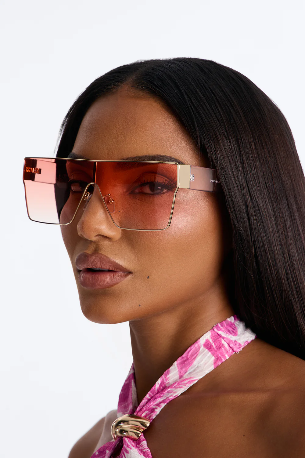 Color Lens Oversized Shield Sunglasses SKU: 6575942