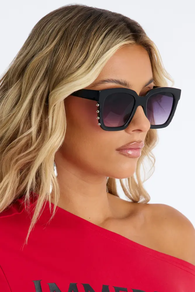 Black Stud Street Vibes Sunglasses SKU: 4565749