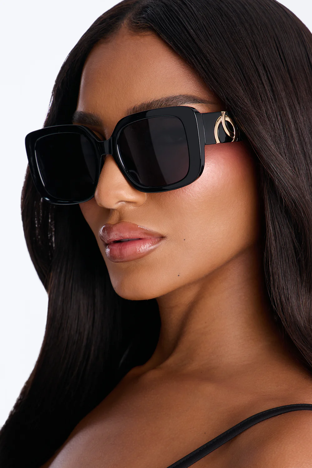 Black Square Sunglasses SKU: 6579B65