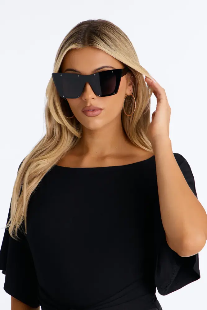 Black Cat Eye Sunglasses SKU: 6576901