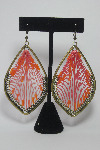 Coral Tear Drop String Earrings