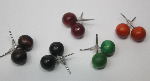 Assorted Colour Wooden Studs