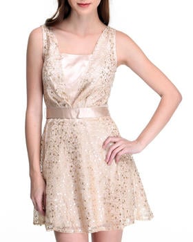 nude sequins dress - b038