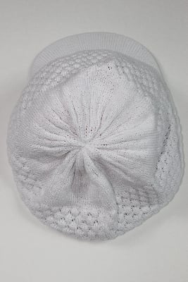 White Crochet Hat