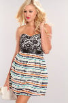 Multi Printed Design Tube Top Dress Size: M SKU: 2891092