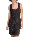 Polka Dot Pocketed Dress #A063 Size: S