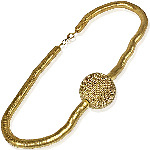 Gold Plated Ball Charm Necklace - Fashion