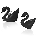 Black Swan Stud Earrings